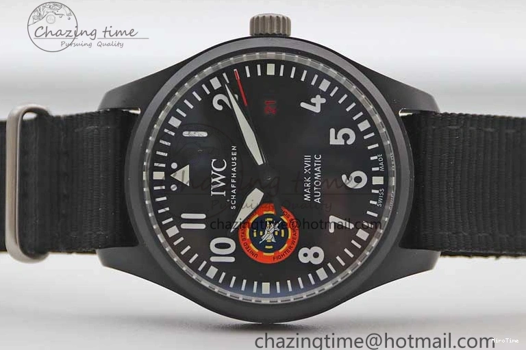 MIROTIME 0213 Mark XVIII ‘TOPGUN SFTI’ Ceramic M+F Best Edition Black Dial on Black Nylon Strap A MultiPurpose 7047